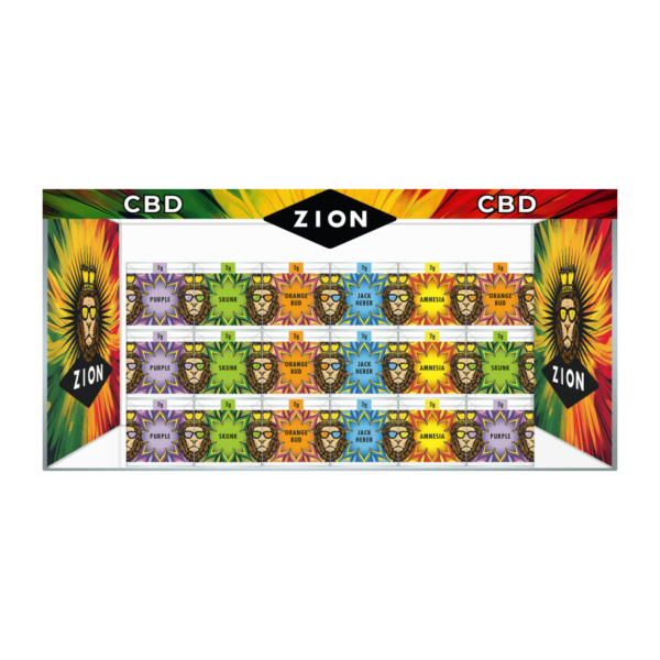 Présentoir Zion (40x Fleurs Cubes 2g)