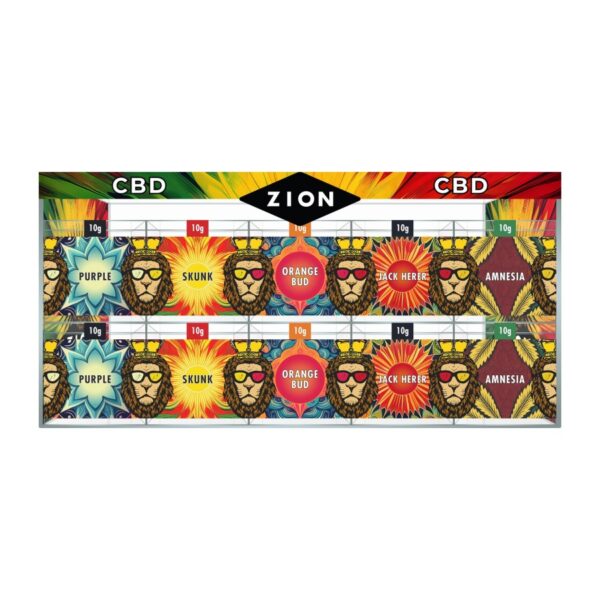 Présentoir Zion (20x Fleurs Cubes 10g)