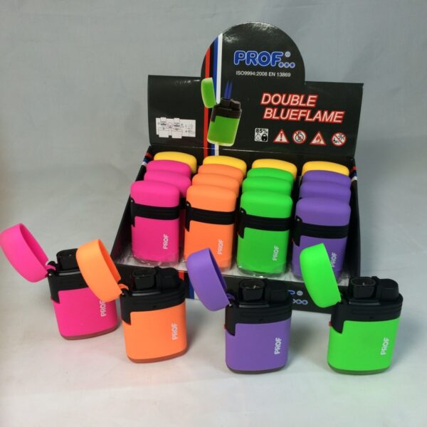 Briquet Tempête Double Flamme - Jaune