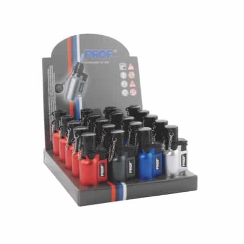 Briquet Chalumeau Prof Chaine (Présentoir de 20)