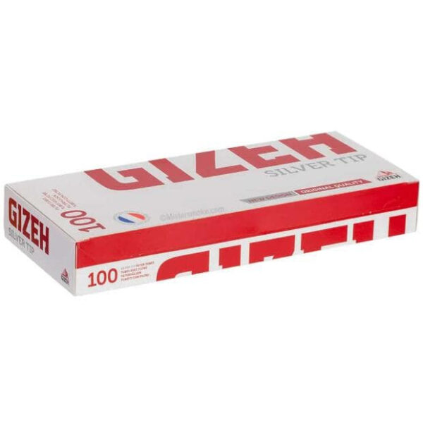 100 Tubes Gizeh Silver Tip (Filtre papier)